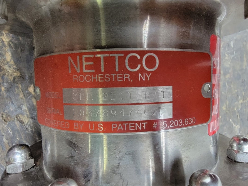 NETTCO 3BP W/ STAINLESS MOTORS PC2C02N04B1T0CW W/ SUMITOMO CNFS-4100Y-21 NSNP