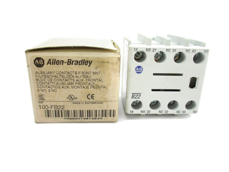 ALLEN BRADLEY 100-FB22 SER. B 600VAC 10A (WH) NSMP