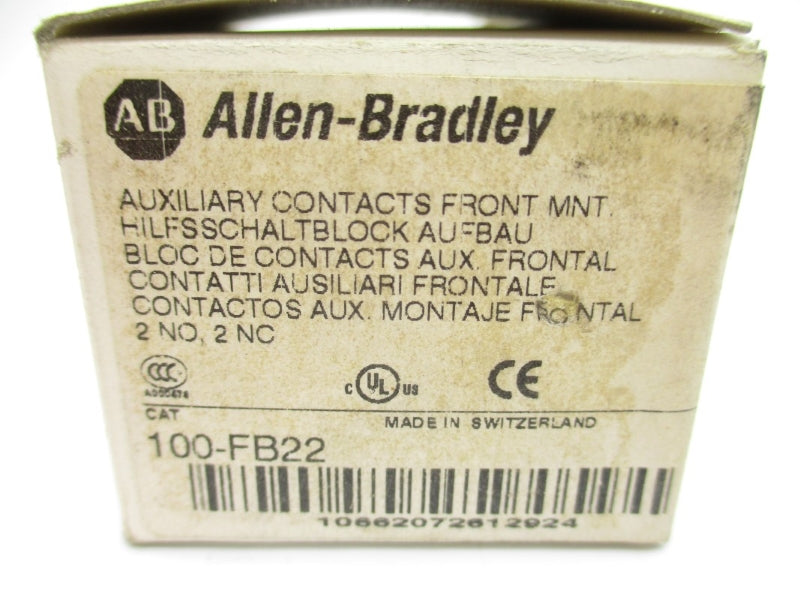 ALLEN BRADLEY 100-FB22 SER. B 600VAC 10A (WH) NSMP