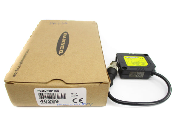 BANNER ENGINEERING PD45VP6C100Q 46289 10-30VDC NSMP