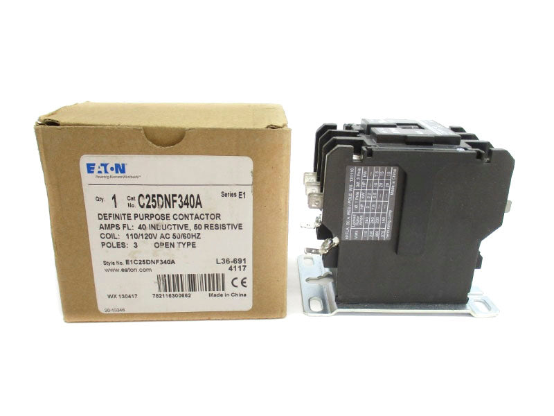 EATON C25DNF340A SER. E1 110/120VAC 40A NSMP