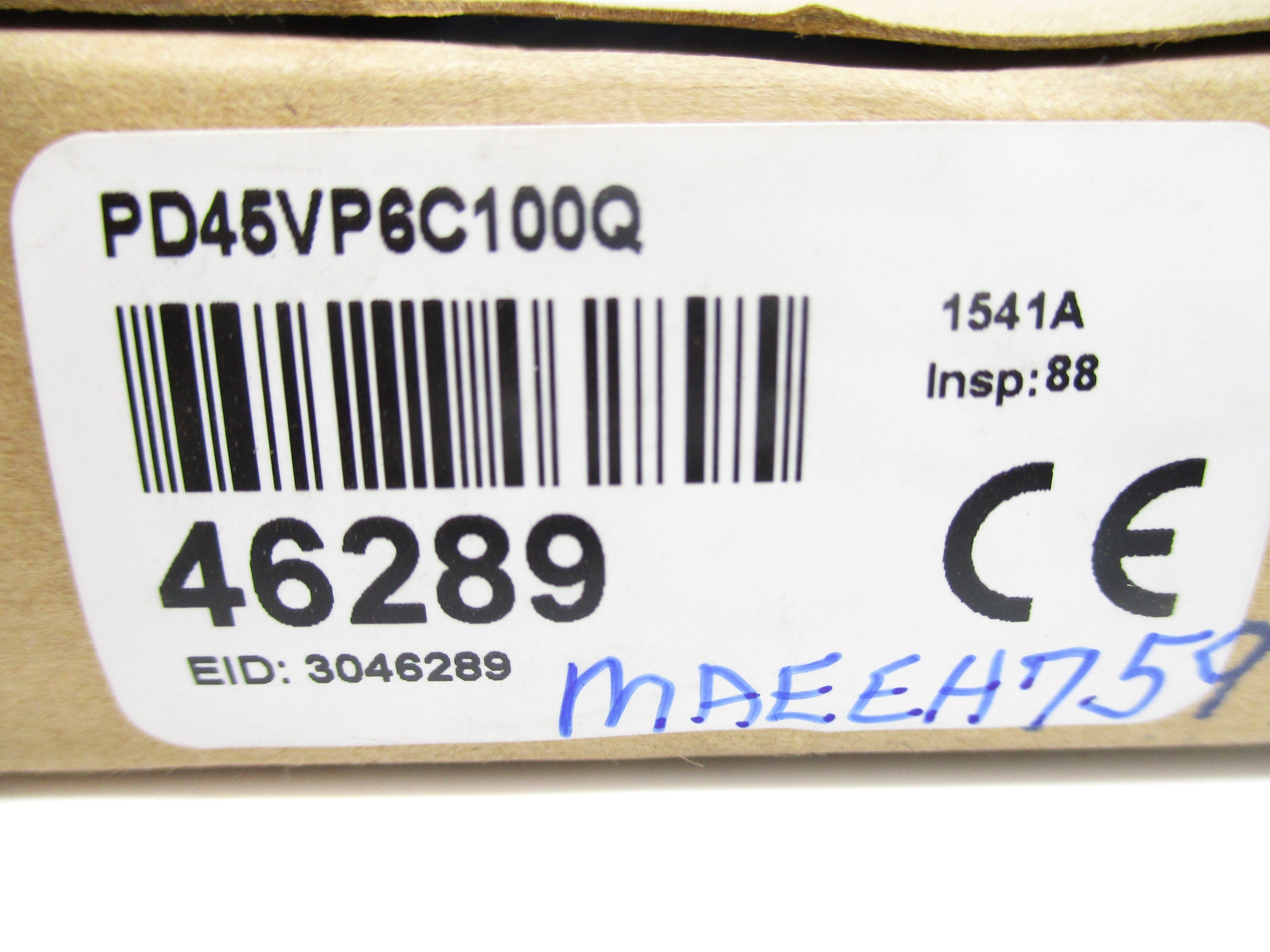 BANNER ENGINEERING PD45VP6C100Q 46289 10-30VDC NSMP