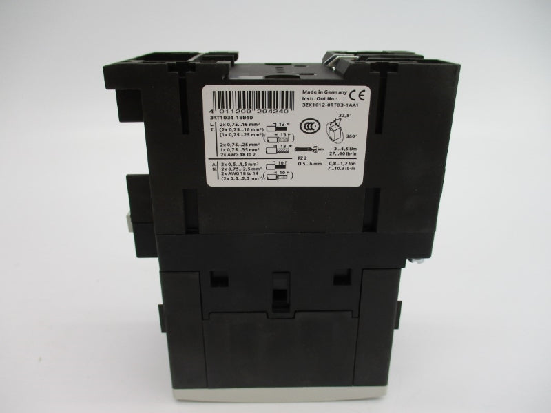 SIEMENS 3RT1034-1BB40 24VDC NSMP