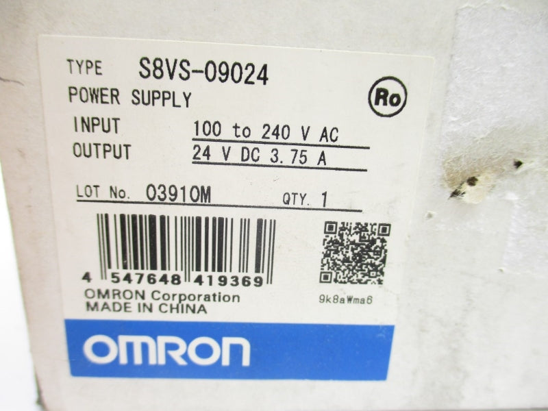 OMRON S8VS-09024 100-240VAC 2.3A NSMP