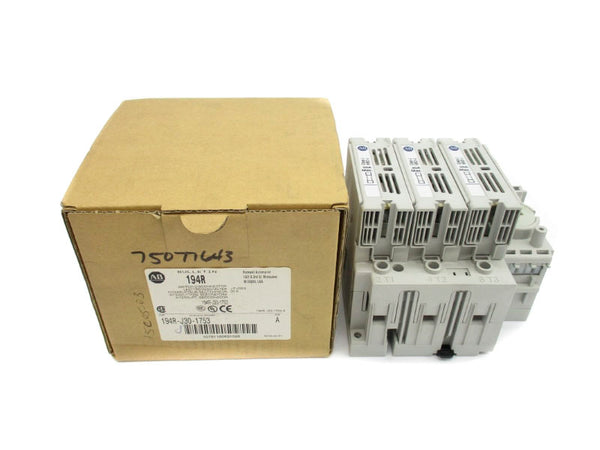 ALLEN BRADLEY 194R-J30-1753 SER. A 600VAC 30A (BR/WH) NSMP