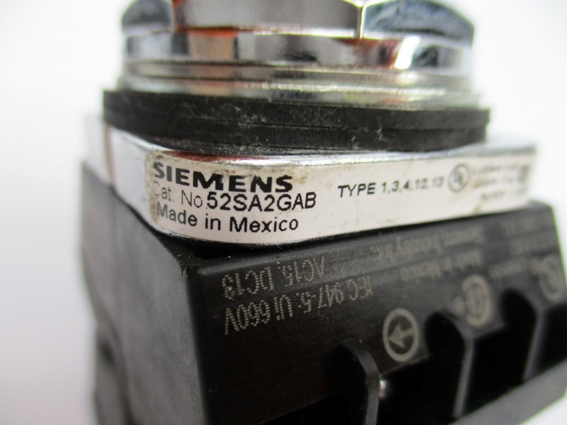 SIEMENS 52SA2GAB 660V (AS PICTURED) NUPI