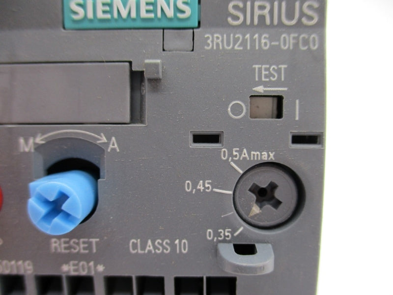 SIEMENS 3RU2116-0FC0 600VAC 0.35-0.5A NUPI