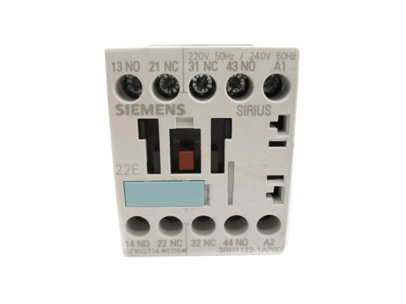 SIEMENS 3RH1122-1AP60 220/240V 10A NUPI