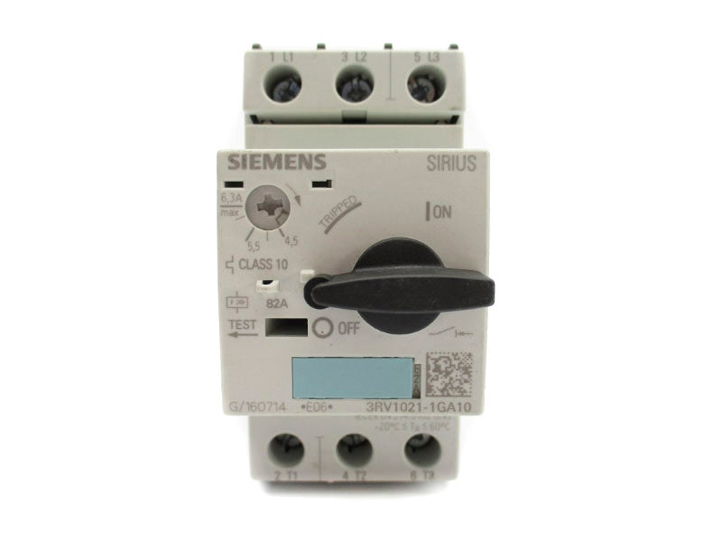 SIEMENS 3RV1021-1GA10 240V 4.5-6.3A NUPI
