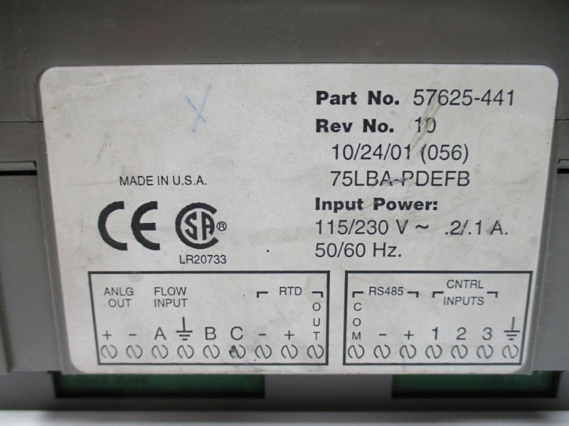 FOXBORO 57625-441 115/230V .2/.1A NSNP