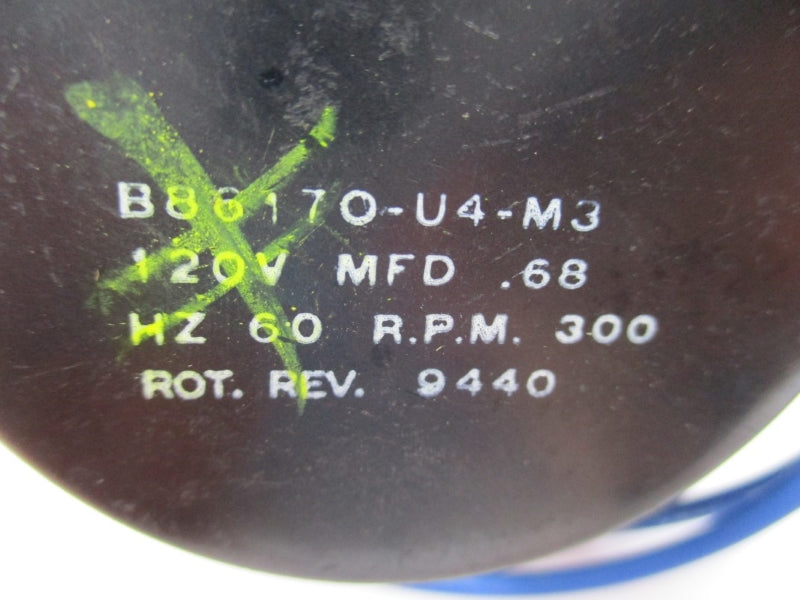 MOTOR B86170-U4-M3 120V UNMP