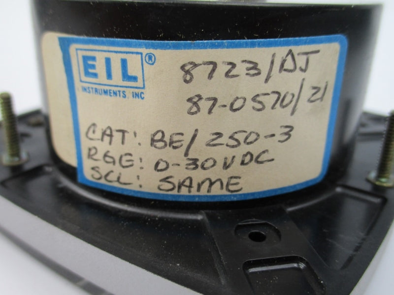 EIL INSTRUMENTS 8723/DJ 87-0570/21 BE/250-3 0-30VDC NSNP