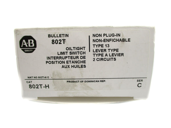 ALLEN BRADLEY 802T-H SER. C 120-600VAC 60A (WH) NSMP