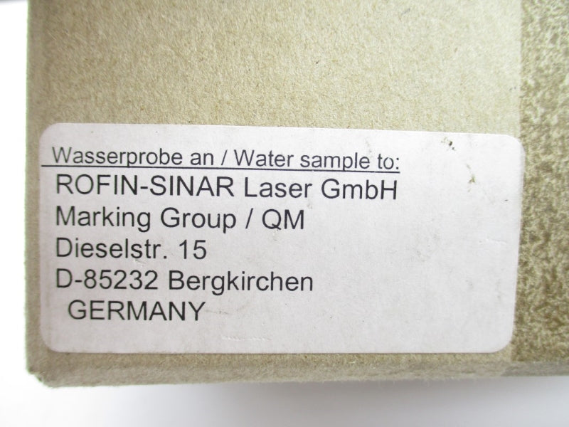 SAMPLE BOTTLE 101104802 35B/02-01N NSMP