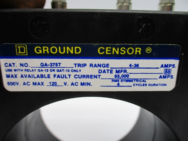 SQUARE D GA-375T 120VAC 4-36A NSNP