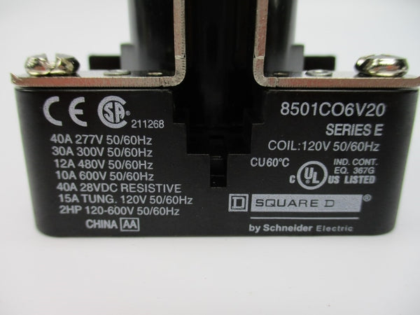 SQUARE D 8501CO6V20 SER. E 120V 40A NSNP