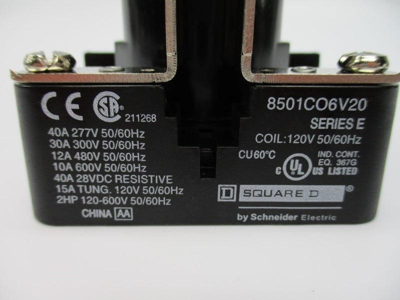 SQUARE D 8501CO6V20 SER. E 120V 40A NSNP