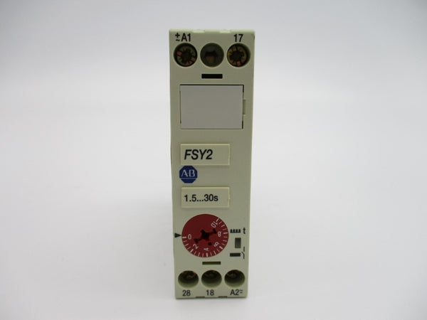 ALLEN BRADLEY 700-FSY2DU23 SER. B 24-240VAC 8A 1.5-30S (WH) NSMP