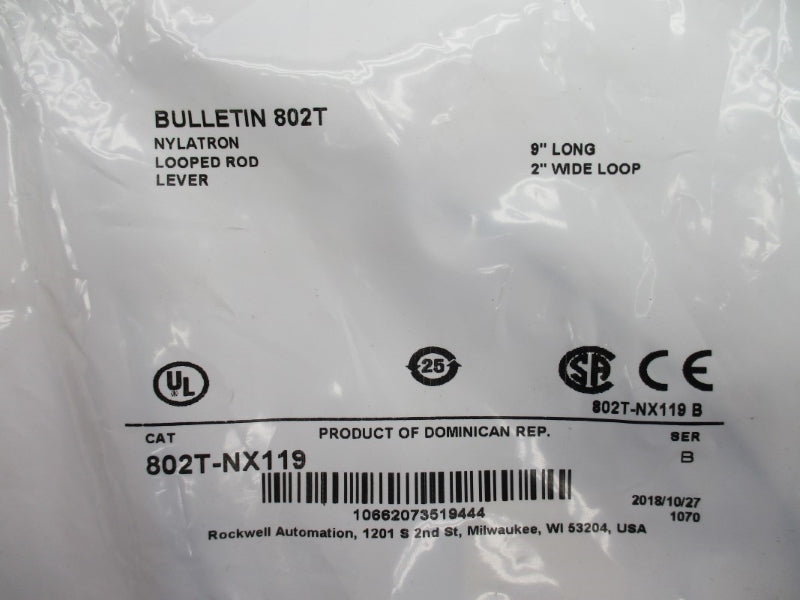 ALLEN BRADLEY 802T-NX119 SER. B NSMP
