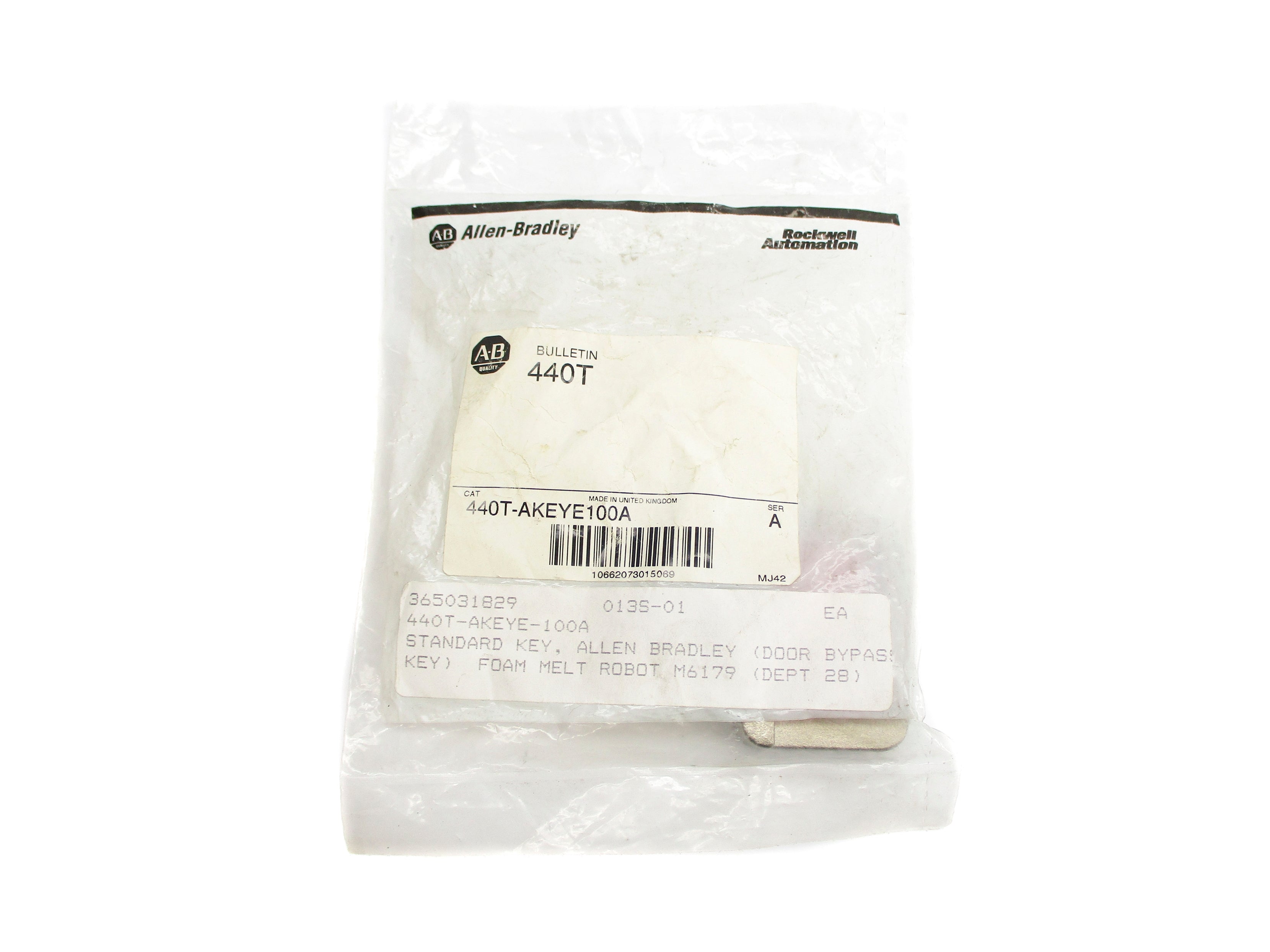INDUSTRIAL SPARE PART 440T-AKEYE100A SER. A NSMP