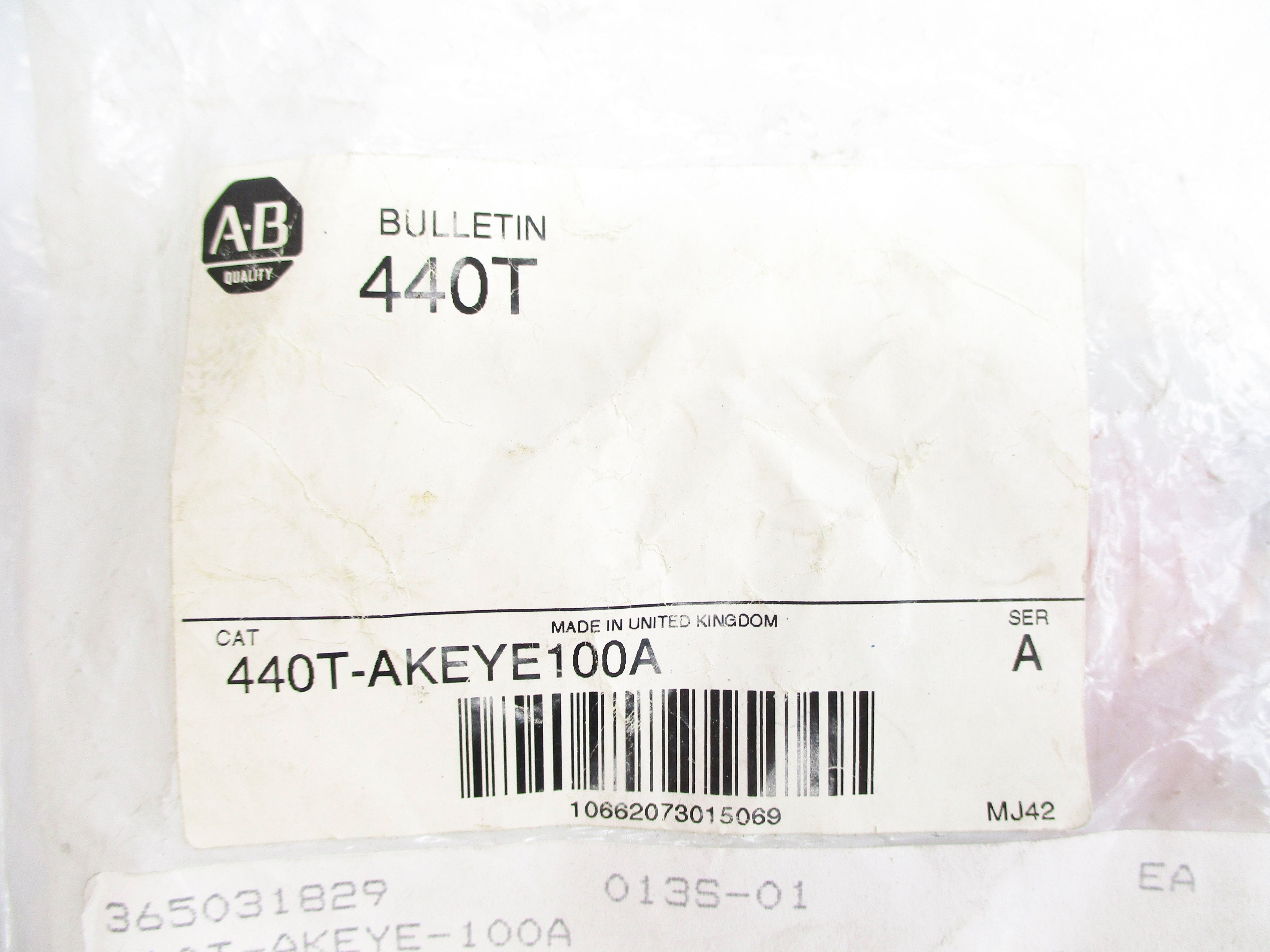 INDUSTRIAL SPARE PART 440T-AKEYE100A SER. A NSMP