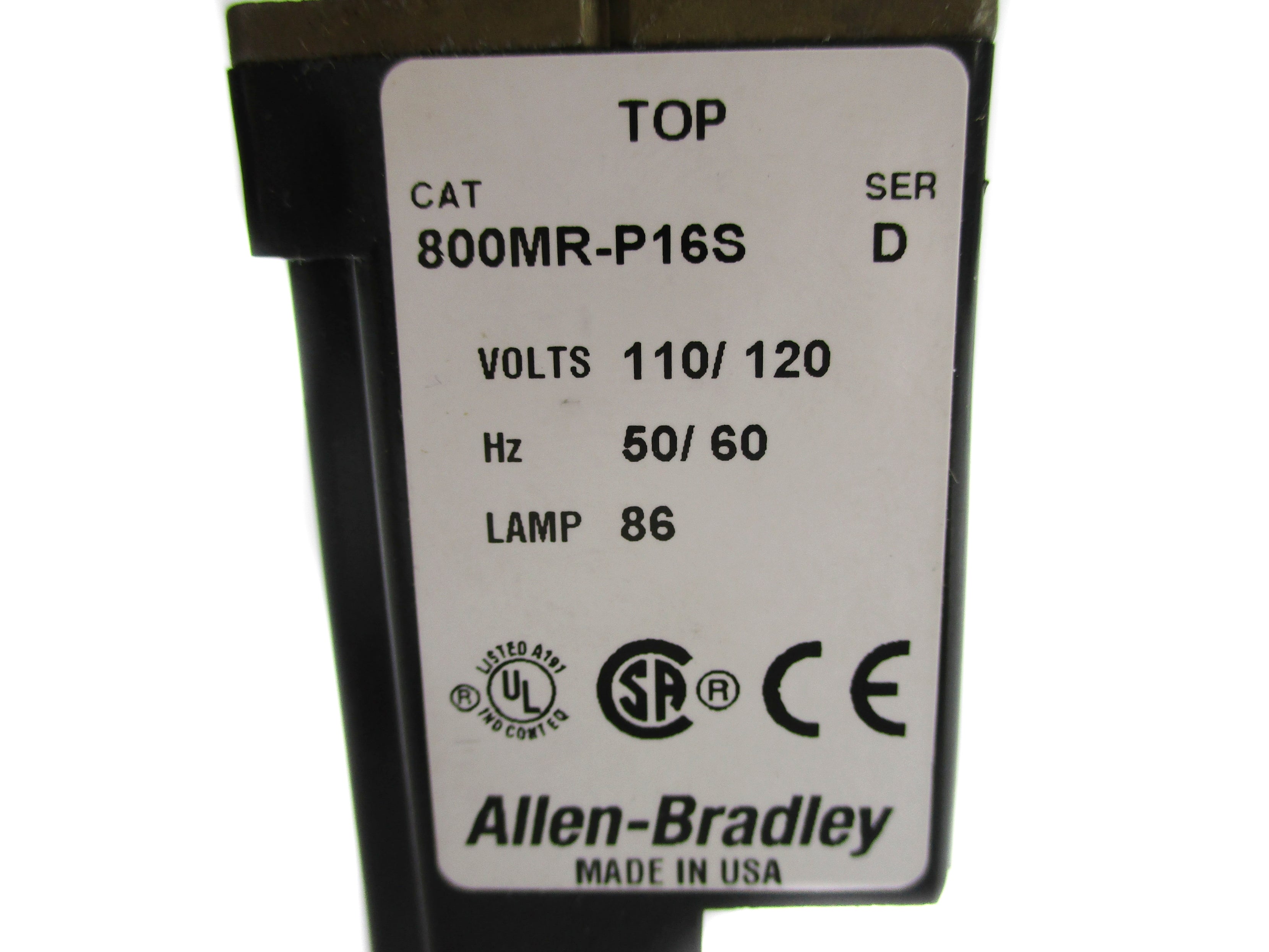 ALLEN BRADLEY 800MR-P16S SER. D (AS PICTURED) NSNP
