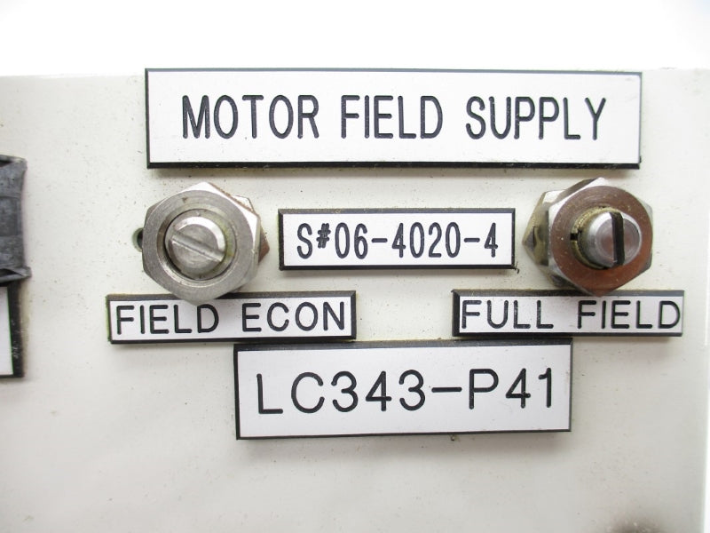 MOTOR FIELD SUPPLY LC343-P41 UNMP