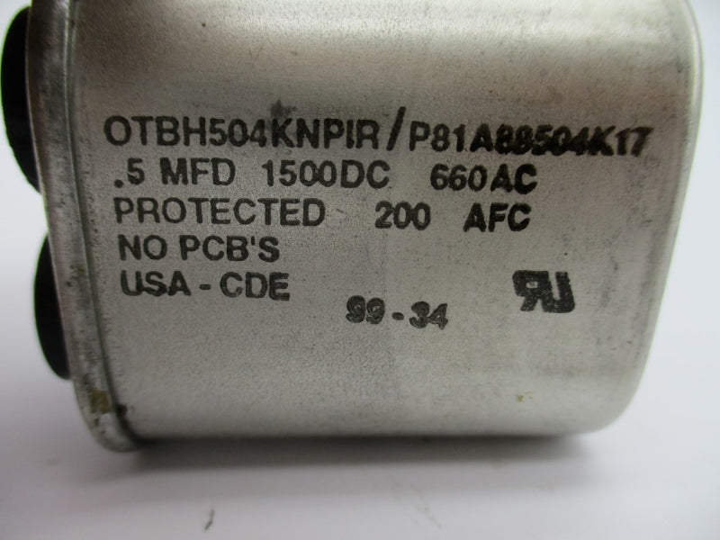 CAPACITOR OTBH504KNPIR P81A88504K17 660VAC NSNP
