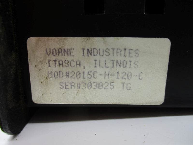 VORNE INDUSTRIES 2015C-H-120-C 120VAC UNMP