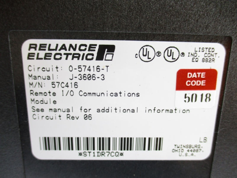 RELIANCE ELECTRIC 57C416 0-57416-T NUPI