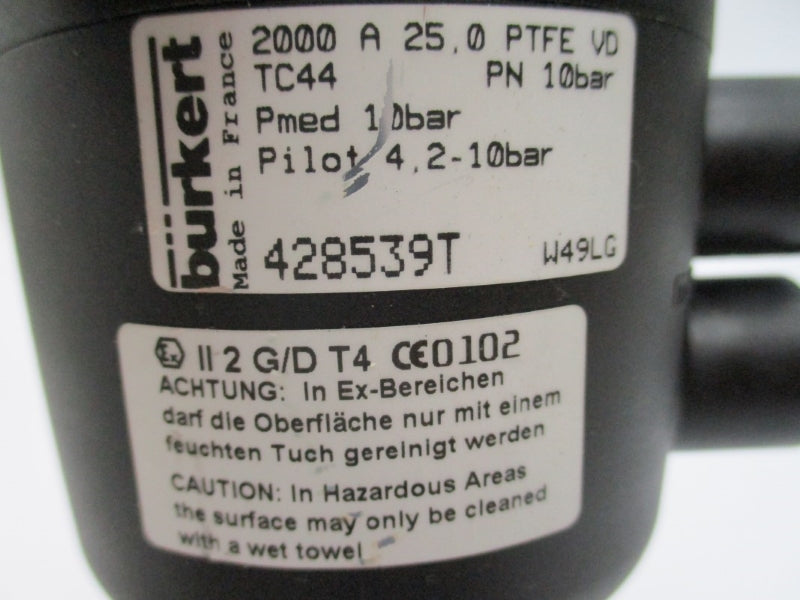 BURKERT 2000A25.0PTFEVDTC44 NSNP