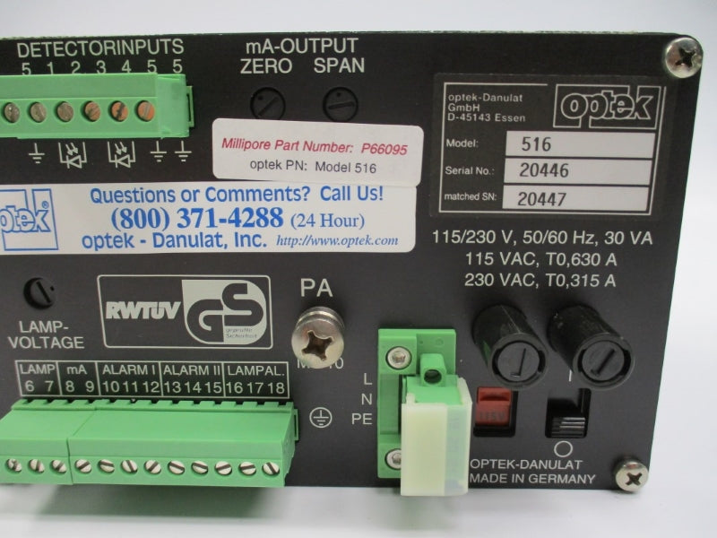 OPTEK 516 115/230VAC 630A NSNP