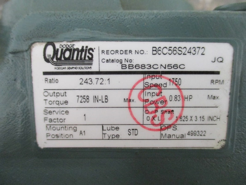DODGE QUANTIS BB683CN56C NSNP