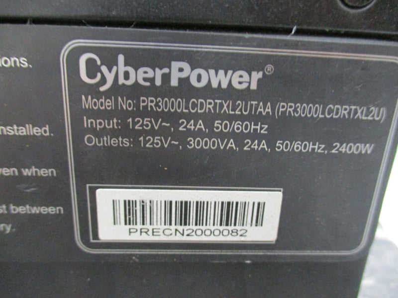 CYBERPOWER PR3000LCDRTXL2UTAA 125V 24A NSNP