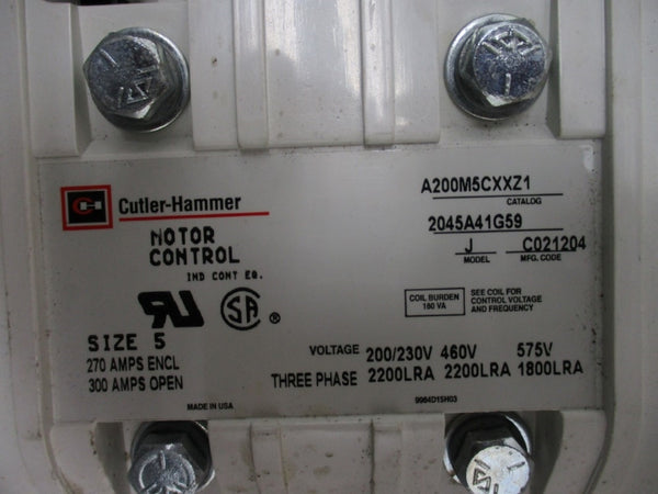 EATON SIZE 5 MCC BUCKET W/ A200M5CXXZ1 AND HKD BREAKER 480V 350A NSNP