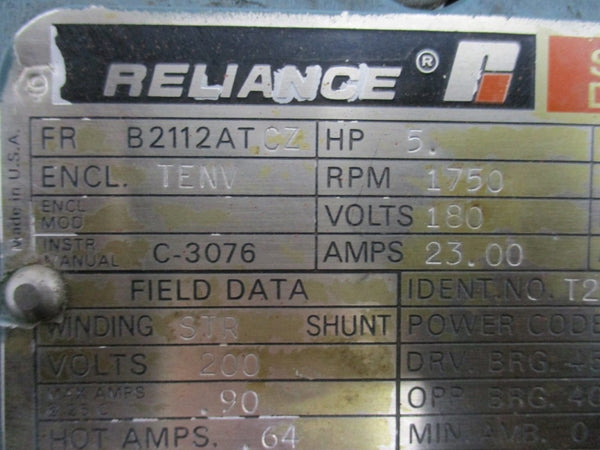 RELIANCE ELECTRIC B2112ATCZ 180V 23.00A REMAN
