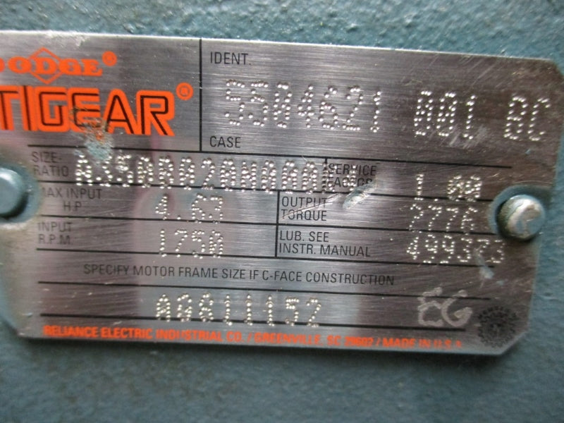 DODGE TIGEAR 5504621001BC 4.63 HP NSNP