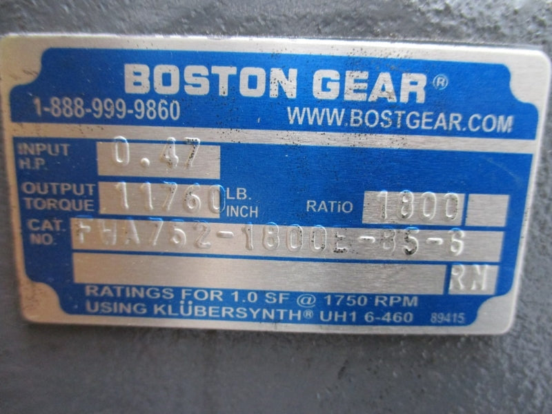 BOSTON GEAR FWA752-1800E-B5-G NSNP