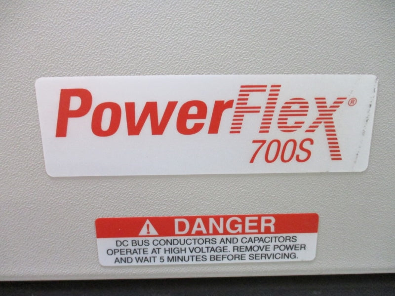 ALLEN BRADLEY POWERFLEX 700S 20DJ385N0NNNBCANE SER. A F/W 3.001 583-713VDC 453/353A W/ RAJ500NNNN UNMP