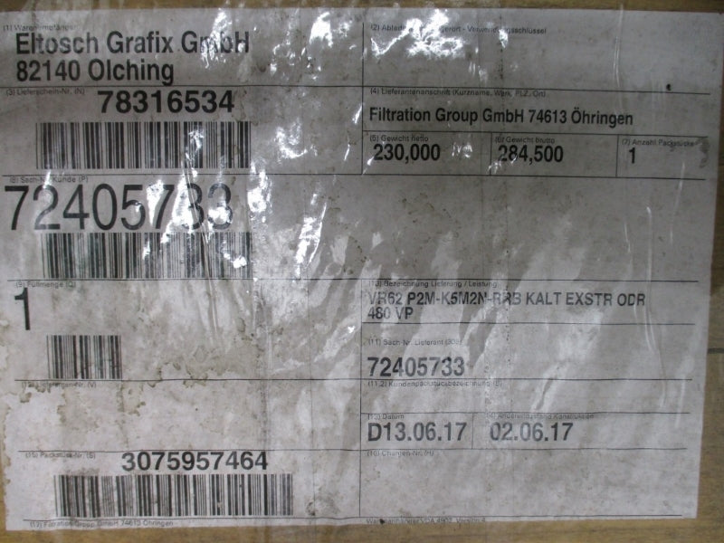 NICOTRA GEBHARDT P2M-K5M2N-RRB W/ AC-MOTOREN FCM160MA-2/PHE 4500V 19.05/11.02A NSNP