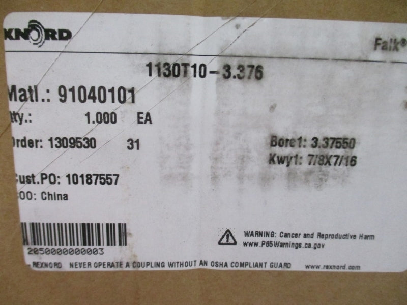 FALK REXNORD 1130T10-3.376 91040101 3.3725" NSMP