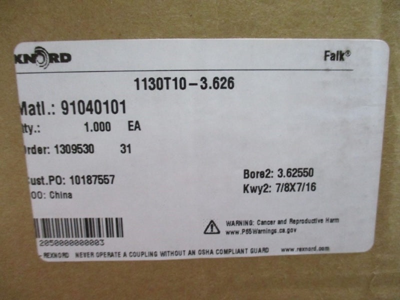 FALK REXNORD 1130T10-3.626 91040101 3.62550" NSMP