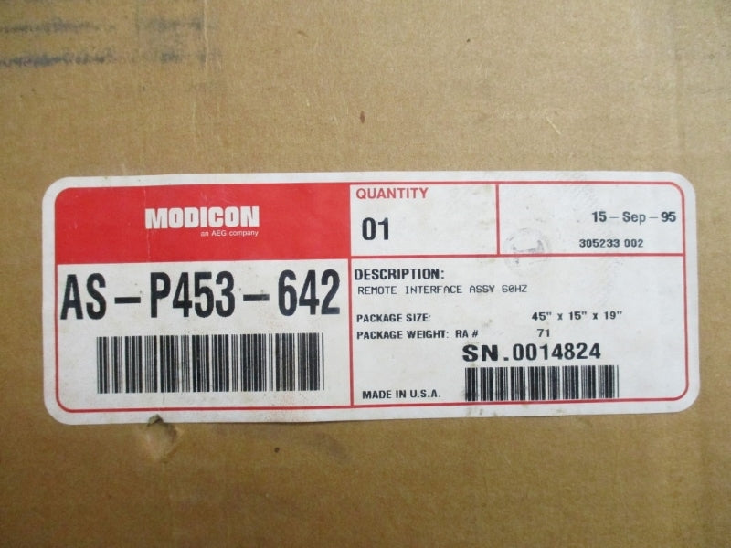 MODICON AS-P453-642 115/220V 4.0A NSMP