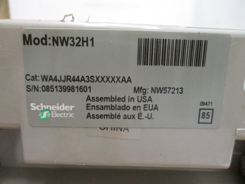 SCHNEIDER ELECTRIC WA4JJR44A3SXXXXXAA 635V 3200A NSNP