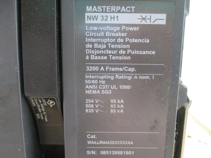 SCHNEIDER ELECTRIC WA4JJR44A3SXXXXXAA 635V 3200A NSNP