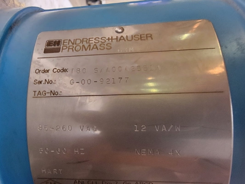 ENDRESS+HAUSER 63M-T80SAA00A25B1A 85-260VAC 3.0" NSNP