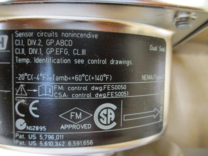 ENDRESS+HAUSER 83F40-D8K1/0 85-260VAC 600PSI 1-1/2" NSMP