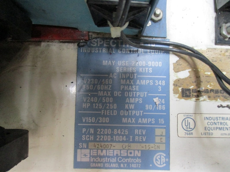 EMERSON 2200-5425 230/460VAC 348A UNMP