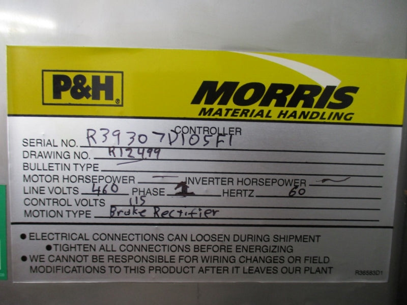 P&H MORRIS R12499 460V NSNP