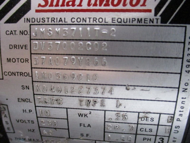 BURKS PUMPS GA7-1-1/2 213325-7 W/ BALDOR JMSM3711T-2 230V 28.7A NSNP
